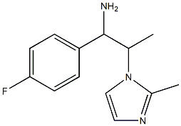 1-(4-fluorophenyl)-2-(2-methyl-1H-imidazol-1-yl)propan-1-amine 结构式