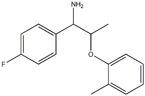 1-(4-fluorophenyl)-2-(2-methylphenoxy)propan-1-amine 结构式