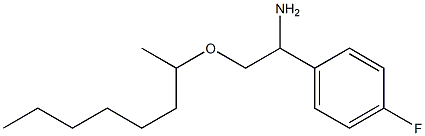 1-(4-fluorophenyl)-2-(octan-2-yloxy)ethan-1-amine 结构式