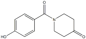 1-(4-hydroxybenzoyl)piperidin-4-one 结构式