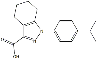 1-(4-isopropylphenyl)-4,5,6,7-tetrahydro-1H-indazole-3-carboxylic acid 结构式