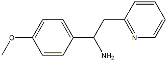 1-(4-methoxyphenyl)-2-(pyridin-2-yl)ethan-1-amine 结构式