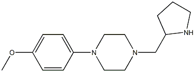 1-(4-methoxyphenyl)-4-(pyrrolidin-2-ylmethyl)piperazine 结构式