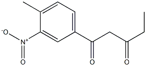 1-(4-methyl-3-nitrophenyl)pentane-1,3-dione 结构式