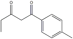 1-(4-methylphenyl)pentane-1,3-dione 结构式