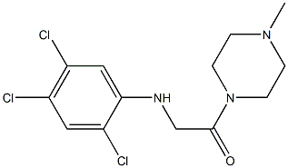 1-(4-methylpiperazin-1-yl)-2-[(2,4,5-trichlorophenyl)amino]ethan-1-one 结构式