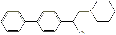 1-(4-phenylphenyl)-2-(piperidin-1-yl)ethan-1-amine 结构式