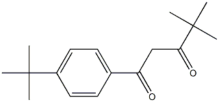 1-(4-tert-butylphenyl)-4,4-dimethylpentane-1,3-dione 结构式