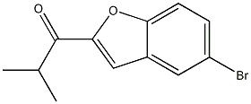 1-(5-bromo-1-benzofuran-2-yl)-2-methylpropan-1-one 结构式