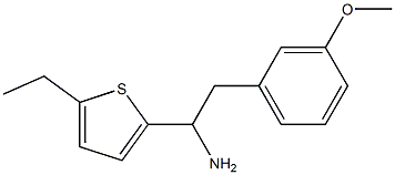 1-(5-ethylthiophen-2-yl)-2-(3-methoxyphenyl)ethan-1-amine 结构式