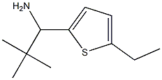 1-(5-ethylthiophen-2-yl)-2,2-dimethylpropan-1-amine 结构式