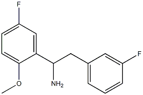 1-(5-fluoro-2-methoxyphenyl)-2-(3-fluorophenyl)ethan-1-amine 结构式