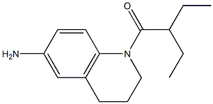 1-(6-amino-1,2,3,4-tetrahydroquinolin-1-yl)-2-ethylbutan-1-one 结构式