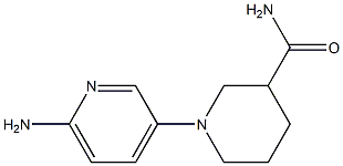 1-(6-aminopyridin-3-yl)piperidine-3-carboxamide 结构式