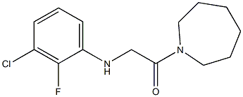 1-(azepan-1-yl)-2-[(3-chloro-2-fluorophenyl)amino]ethan-1-one 结构式