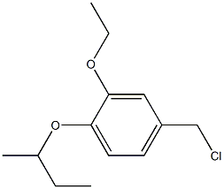 1-(butan-2-yloxy)-4-(chloromethyl)-2-ethoxybenzene 结构式