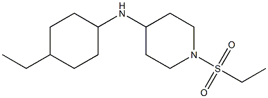 1-(ethanesulfonyl)-N-(4-ethylcyclohexyl)piperidin-4-amine 结构式