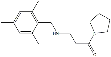 1-(pyrrolidin-1-yl)-3-{[(2,4,6-trimethylphenyl)methyl]amino}propan-1-one 结构式