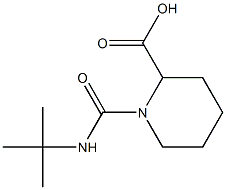 1-(tert-butylcarbamoyl)piperidine-2-carboxylic acid 结构式