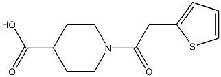 1-(thien-2-ylacetyl)piperidine-4-carboxylic acid 结构式