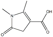 1,2-dimethyl-5-oxo-4,5-dihydro-1H-pyrrole-3-carboxylic acid 结构式