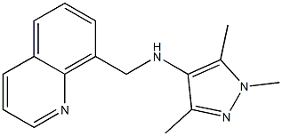 1,3,5-trimethyl-N-(quinolin-8-ylmethyl)-1H-pyrazol-4-amine 结构式