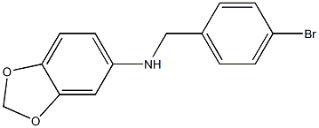 1,3-benzodioxol-5-yl(4-bromophenyl)methylamine 结构式