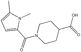 1-[(1,5-dimethyl-1H-pyrrol-2-yl)carbonyl]piperidine-4-carboxylic acid 结构式