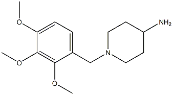 1-[(2,3,4-trimethoxyphenyl)methyl]piperidin-4-amine 结构式