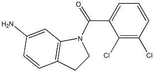 1-[(2,3-dichlorophenyl)carbonyl]-2,3-dihydro-1H-indol-6-amine 结构式