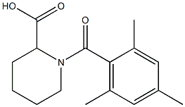 1-[(2,4,6-trimethylphenyl)carbonyl]piperidine-2-carboxylic acid 结构式