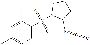 1-[(2,4-dimethylbenzene)sulfonyl]-2-isocyanatopyrrolidine 结构式