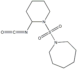 1-[(2-isocyanatopiperidine-1-)sulfonyl]azepane 结构式