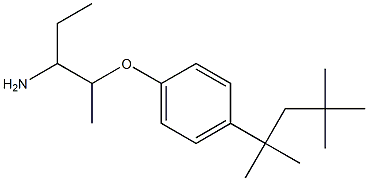 1-[(3-aminopentan-2-yl)oxy]-4-(2,4,4-trimethylpentan-2-yl)benzene 结构式