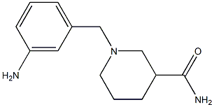 1-[(3-aminophenyl)methyl]piperidine-3-carboxamide 结构式