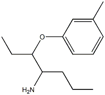 1-[(4-aminoheptan-3-yl)oxy]-3-methylbenzene 结构式