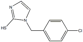 1-[(4-chlorophenyl)methyl]-1H-imidazole-2-thiol 结构式