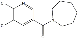 1-[(5,6-dichloropyridin-3-yl)carbonyl]azepane 结构式