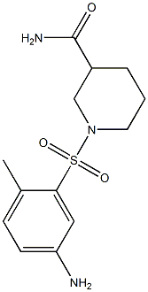 1-[(5-amino-2-methylbenzene)sulfonyl]piperidine-3-carboxamide 结构式