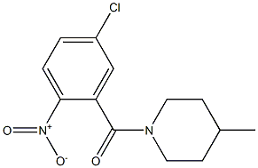 1-[(5-chloro-2-nitrophenyl)carbonyl]-4-methylpiperidine 结构式
