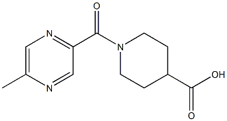 1-[(5-methylpyrazin-2-yl)carbonyl]piperidine-4-carboxylic acid 结构式