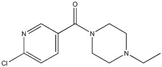 1-[(6-chloropyridin-3-yl)carbonyl]-4-ethylpiperazine 结构式
