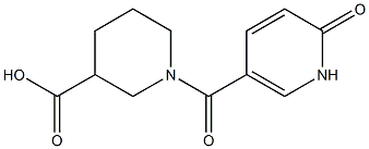 1-[(6-oxo-1,6-dihydropyridin-3-yl)carbonyl]piperidine-3-carboxylic acid 结构式