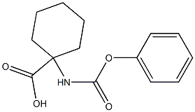 1-[(phenoxycarbonyl)amino]cyclohexane-1-carboxylic acid 结构式