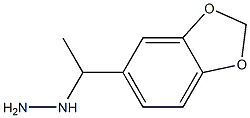 1-[1-(2H-1,3-benzodioxol-5-yl)ethyl]hydrazine 结构式