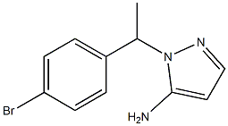 1-[1-(4-bromophenyl)ethyl]-1H-pyrazol-5-amine 结构式