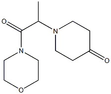 1-[1-(morpholin-4-yl)-1-oxopropan-2-yl]piperidin-4-one 结构式