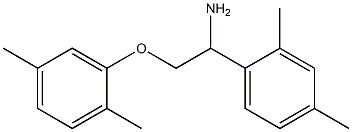 1-[1-amino-2-(2,5-dimethylphenoxy)ethyl]-2,4-dimethylbenzene 结构式