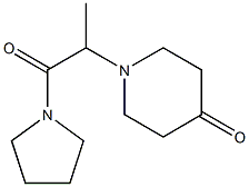 1-[1-oxo-1-(pyrrolidin-1-yl)propan-2-yl]piperidin-4-one 结构式