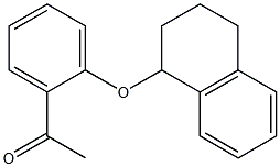 1-[2-(1,2,3,4-tetrahydronaphthalen-1-yloxy)phenyl]ethan-1-one 结构式
